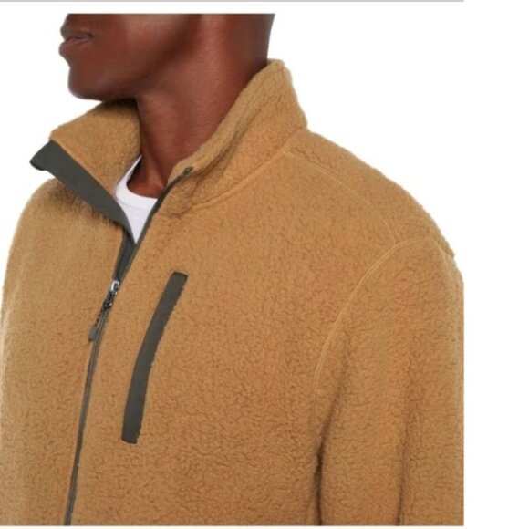 Eddie Bauer Men's Full Zip Fleece Jacket In Brown Size XXL NWT - Picture 4 of 13